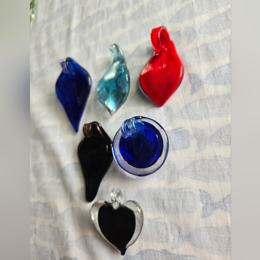 Colorful Glass Pendant Set - Picture 3 of 5